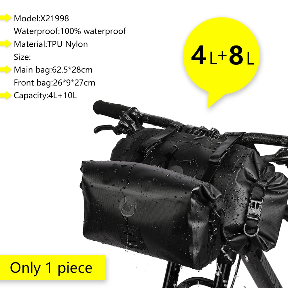Rhinowalk Fiets Tas Set Waterdichte Fiets Fietsen Zak Sets Fietszadel Stuur Frame Buis Zak Racefiets Reizen Accessoires