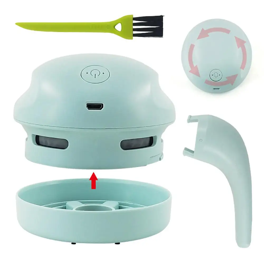 Mini USB Desktop Vacuum Cleaner Keyboard Piano Dust Collector For Home Office Desktop Clean Portable Handheld Cordless Sweeper