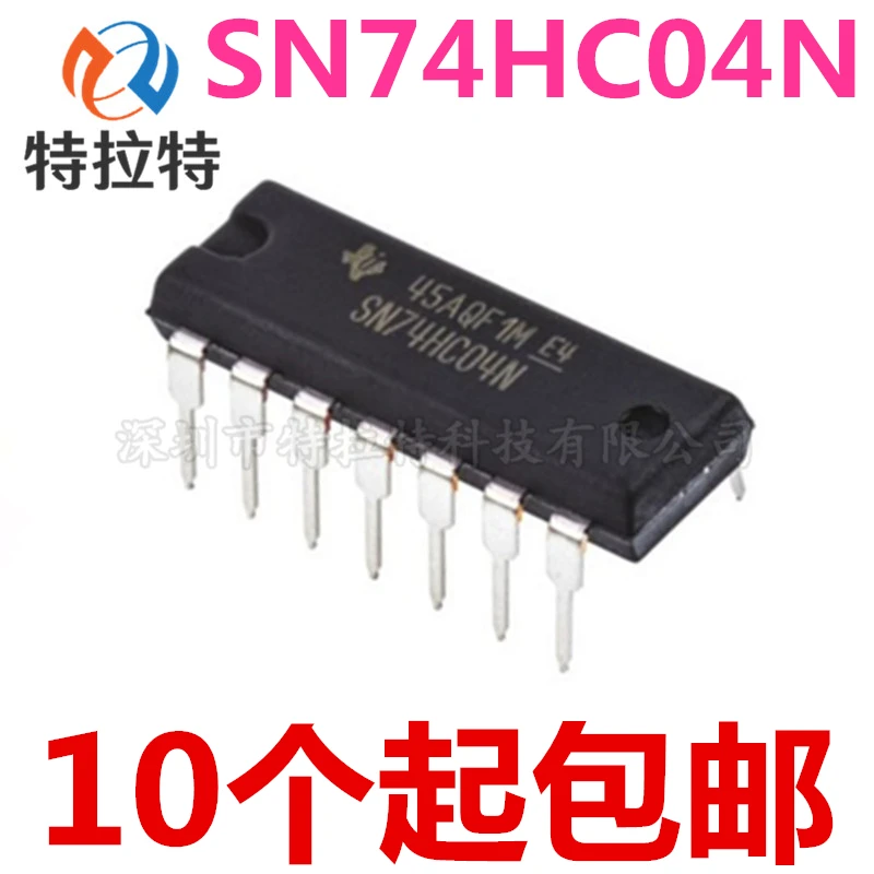 10pcs/lot SN74HC04N DIP14 SN74HC04 DIP 74HC04N DIP-14 74HC04 new and original IC