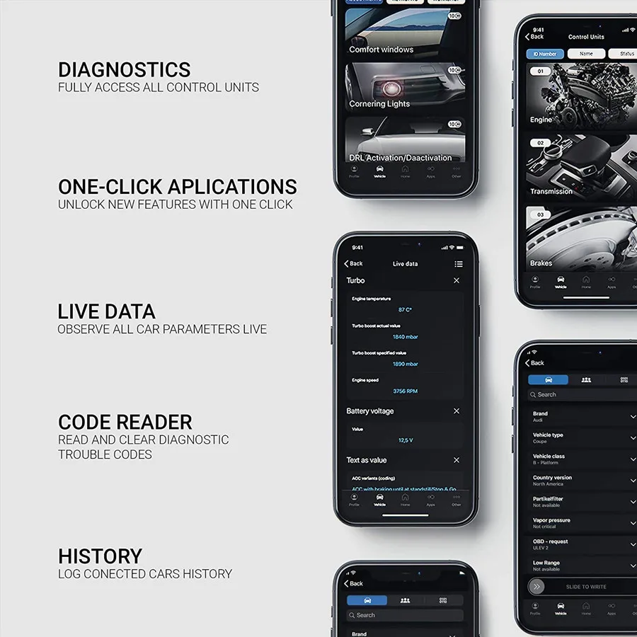 NextGen OBDeleven With ULTIMATE/Pro Optional For BMW Volkswagen VW/Audi/Skoda Etc Support IOS+Android OBD2 Scanner Diagnostic