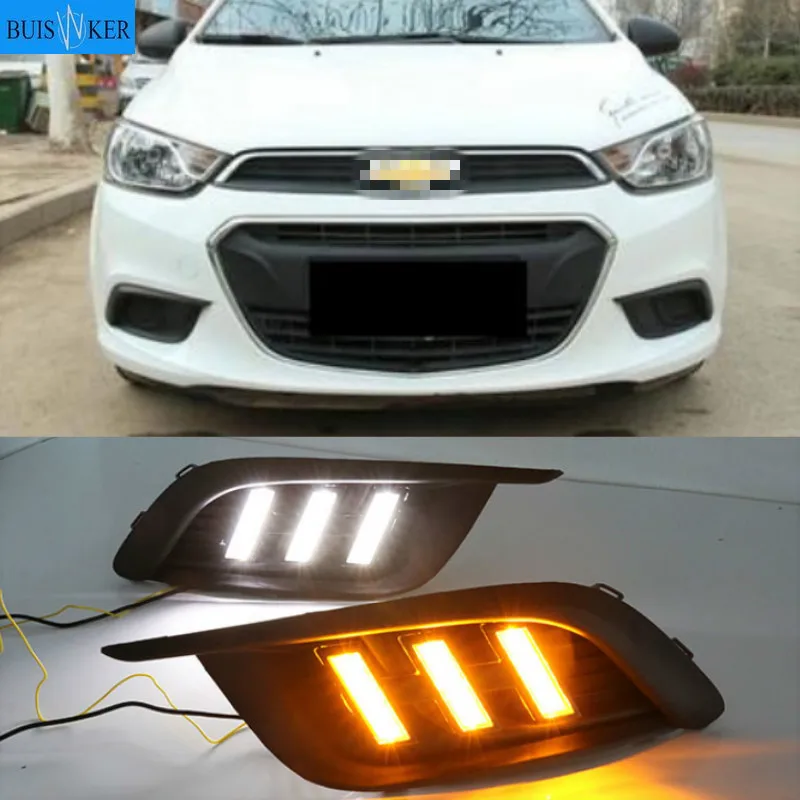 

1Pair Daylight lamp For Chevrolet Chevy AVEO Sonic 2014 2015 LED DRL Daytime Running Lights