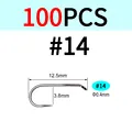 100 piezas talla 14