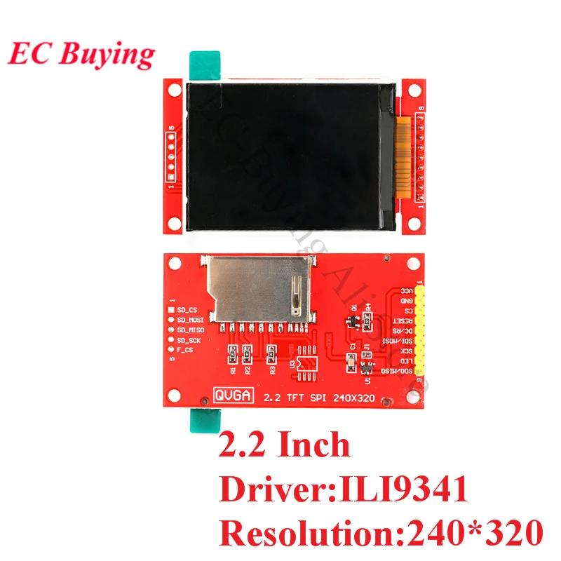 1.44/1.8/2.0/2.2/2.4/2.8 inci layar warna TFT modul Tampilan LCD Drive ST7735 ILI9225 ILI9341 antarmuka SPI 128*128 240*320