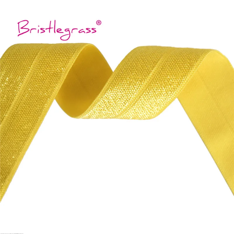 BRISTLEGRASS Großhandel 50 Yard 1 Zoll 25mm Glänzendes FOE Faltbares Elastisches Spandex-Satinband für Stirnbänder, Haarbänder, Kleider und DIY-Näharbeiten – Detail 34