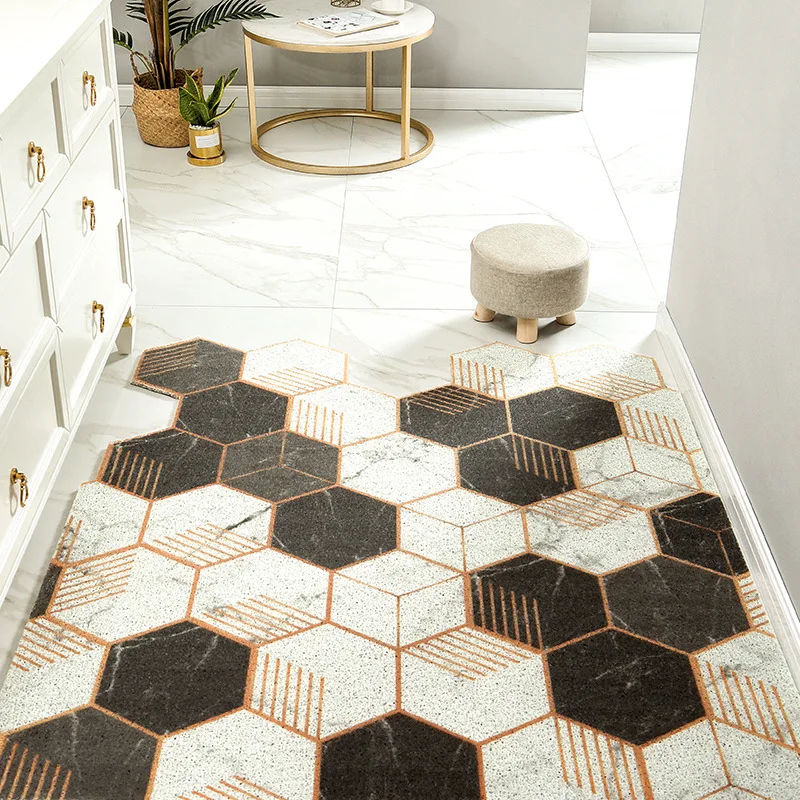 Geometric Doormats Inside Floor Rug, Large Doormats, Bath, Kitchen, Balcony, Living Room, Bedroom, Entrance Door Mat, Modern Car