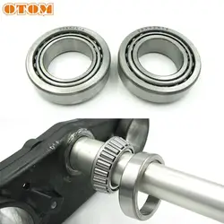 OTOM Motorcycle Accessories Steering Stem Bearing Triple Clamps Flanged Pulley Ball Bearings For YAMAHA WR250R WR250X WR250F YZF