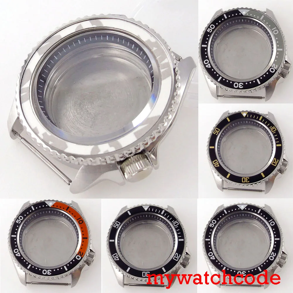 

Solid 316L Stainless Steel 42mm Modified Watch Case Sapphire Glass Ceramic Bezel Accessories For SKX007 SKX009 NH35 NH36 4R36A