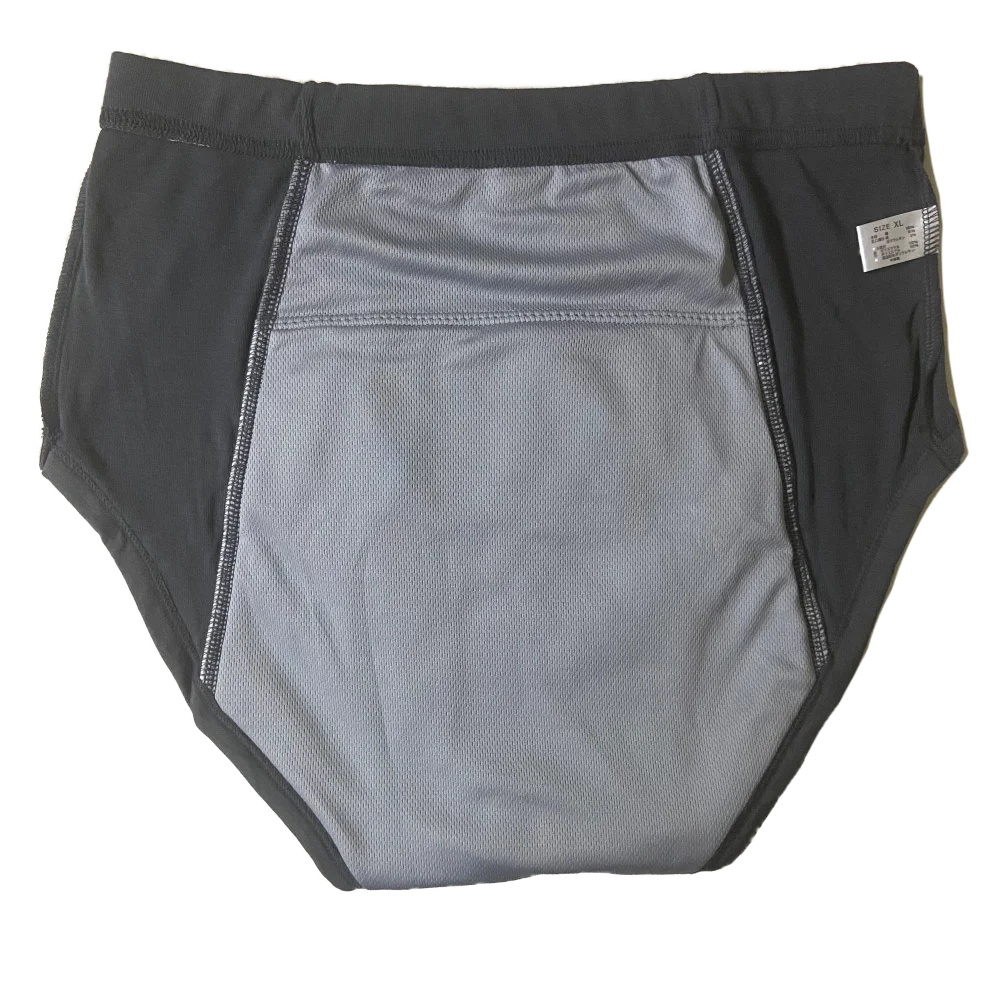 Men's washable urinary incontinence underwear with button, easy to put on and take off, large capacity 500ml