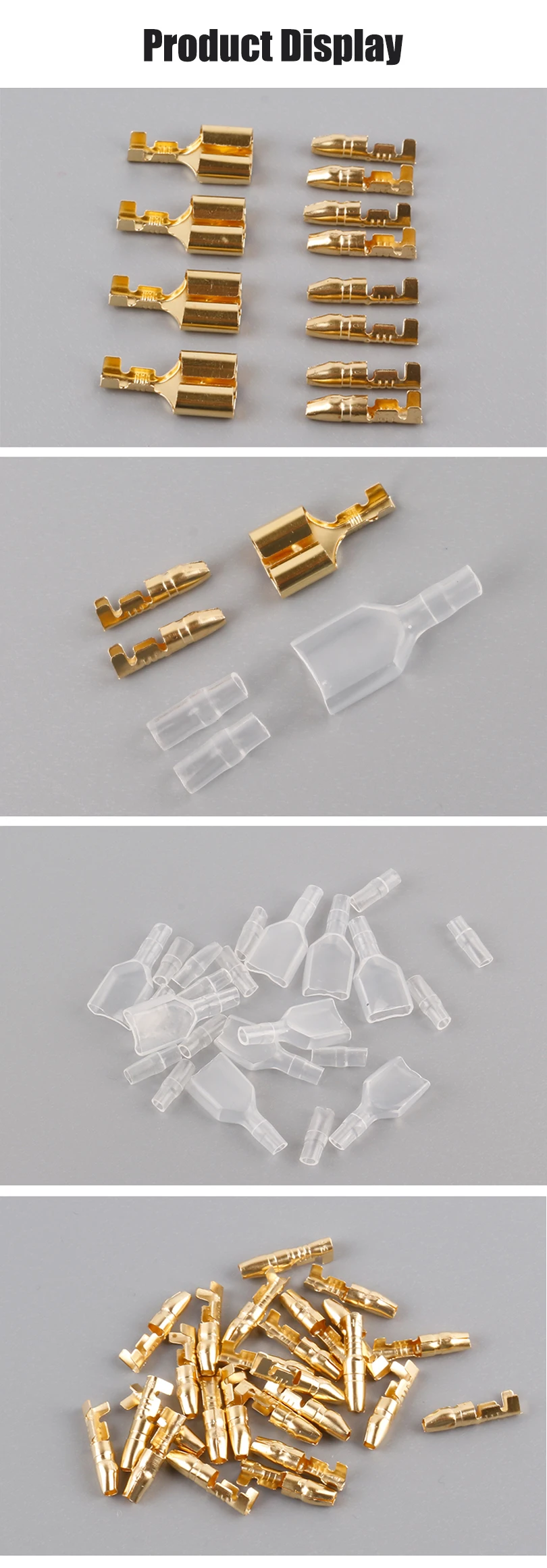 10/30/50 Sets, ein weiblicher und zwei männliche 4.0-Kugelklemmen, elektrischer Kabelverbinder, Durchmesser männlich/weiblich 1:2, transparent, DJ223-4A – Detail 20