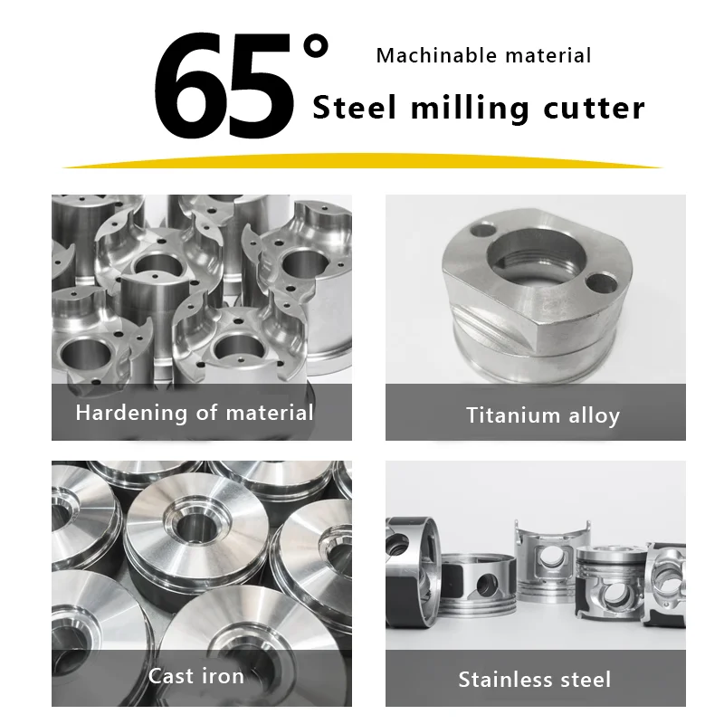 Imagem -05 - Fresa de Topo de Raio de Canto de Carboneto de Tungstênio Hrc65 R0.2 R0.5 r1 Flautas Ferramenta de Roteador de Metal Usinagem de Superfície Cnc r Cortador de Bulnose