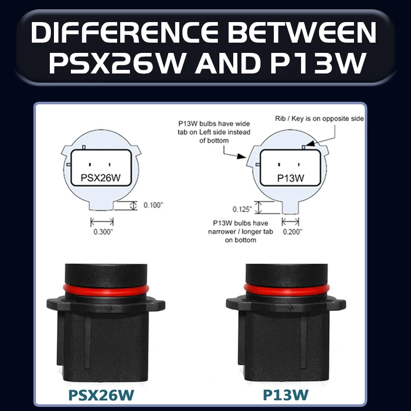 R8 2 قطعة صغيرة حجم سيارة LED النهار الجري الخفيف الضباب مصباح P13W PSX26W SH23W القيادة لمبات 6000K الأبيض 12V ل A4 Q5 CX-5 اليتي