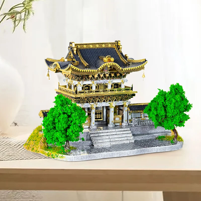 MMZ MODEL IRON STAR 3D Metal Puzzle Nikko Tosho-gu Shrine Japan Assembly Model Kit DIY 3D Laser Cut Jigsaw Puzzle Toys