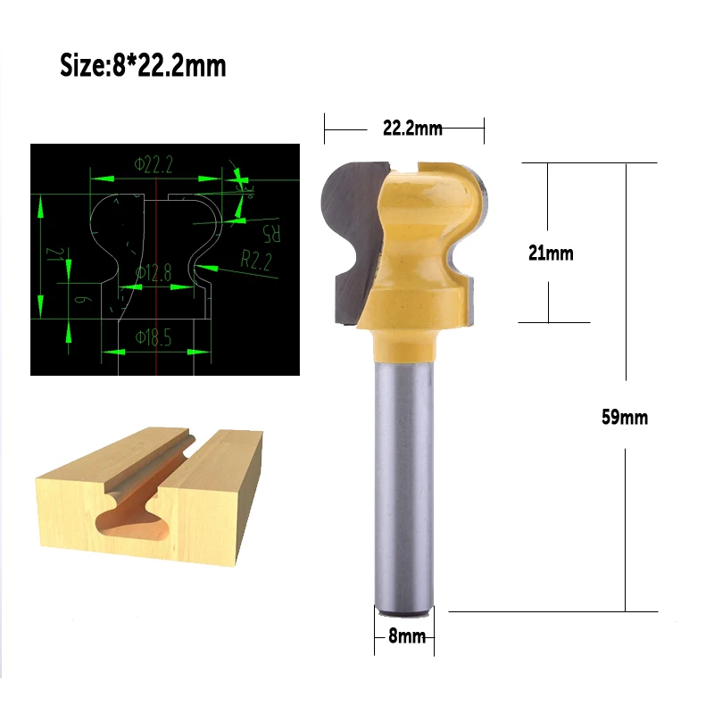 CHWJW 1pc 6 6.35 8mm 12mm 1/2\