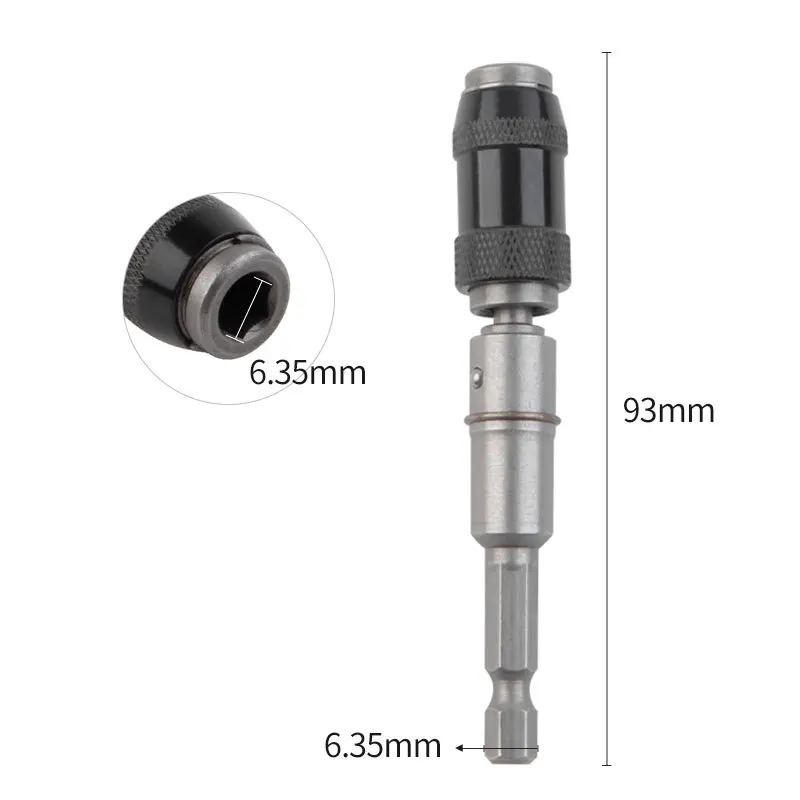 Asta di collegamento universale impugnatura esagonale asta di prolunga da 6.35mm cacciavite multi-angolo adattatore di prolunga per punte regolare lo strumento di presa dell'asta