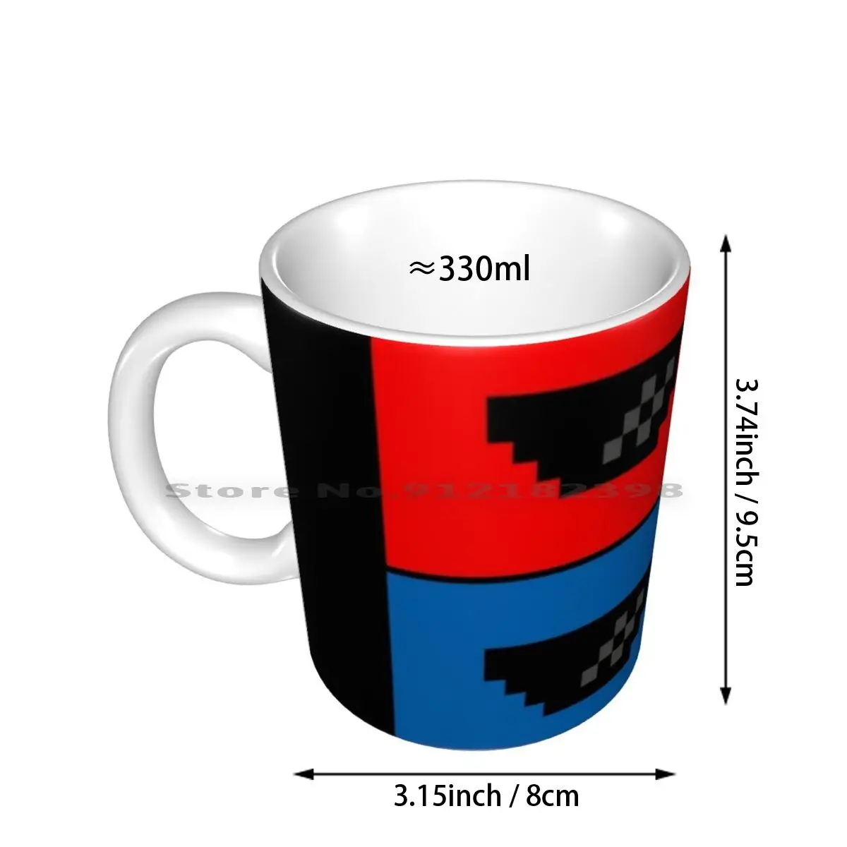 Glasses! ( Mlg , Thug Life , No Scope , Deal With It ) Ceramic Mugs Coffee Cups Milk Tea Mug Meme Memes Troll Trollface Deal