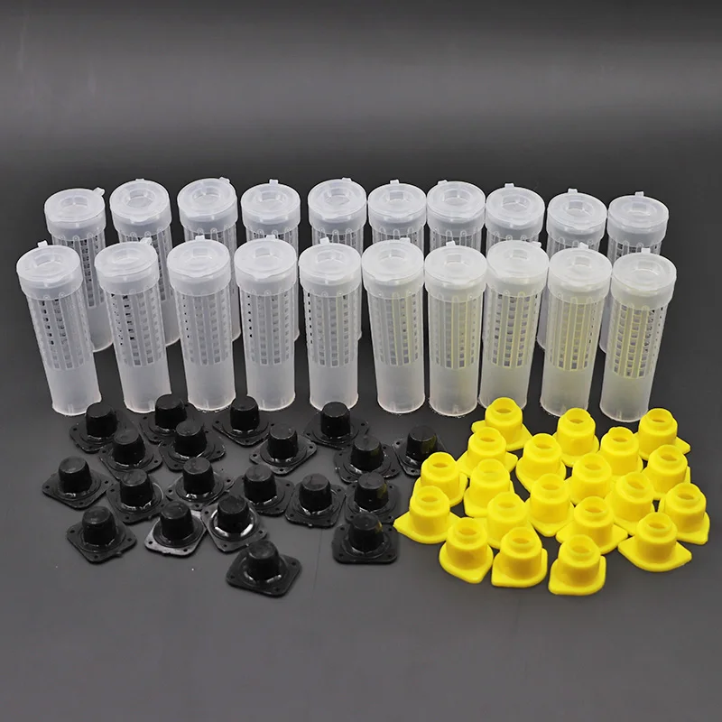 Beekeeping Queen Bee Rearing Cupkit System Bee Beekeeping Catcher Box Cell Cups Cage Nicot Complete Kit Apicultura 1set