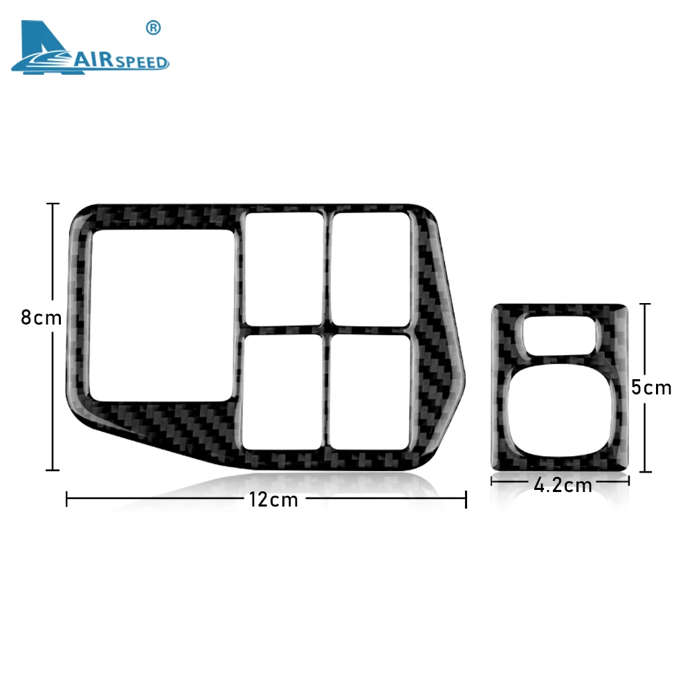 Real Soft Carbon Fiber for Toyota Prius 2010 2011 Accessories Interior Trim Car Headlight Side Mirror Switch Button Sticker image 6