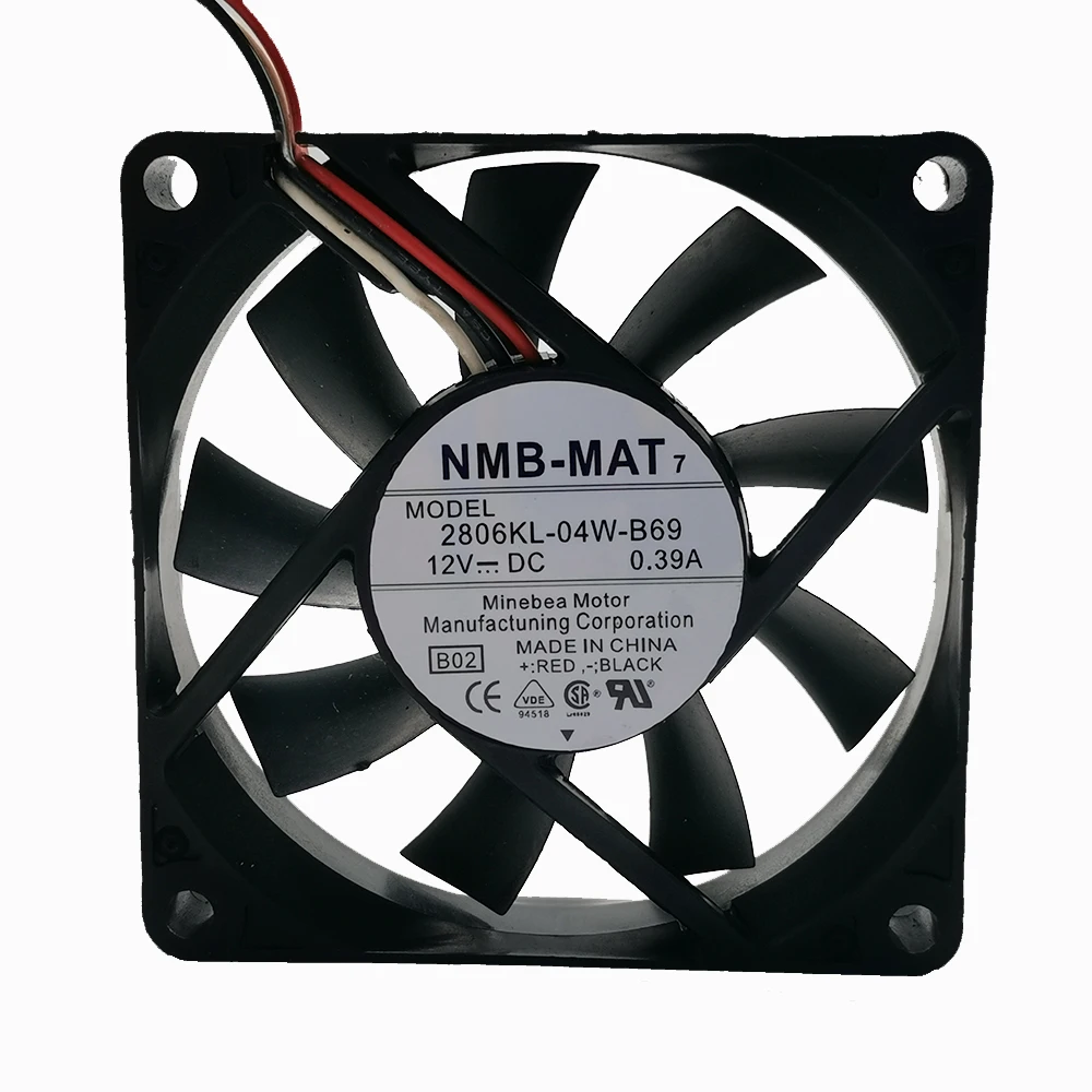 

New original 2806KL-04W-B69 7015 12V 0.39A 7CM 3-line large air volume fan