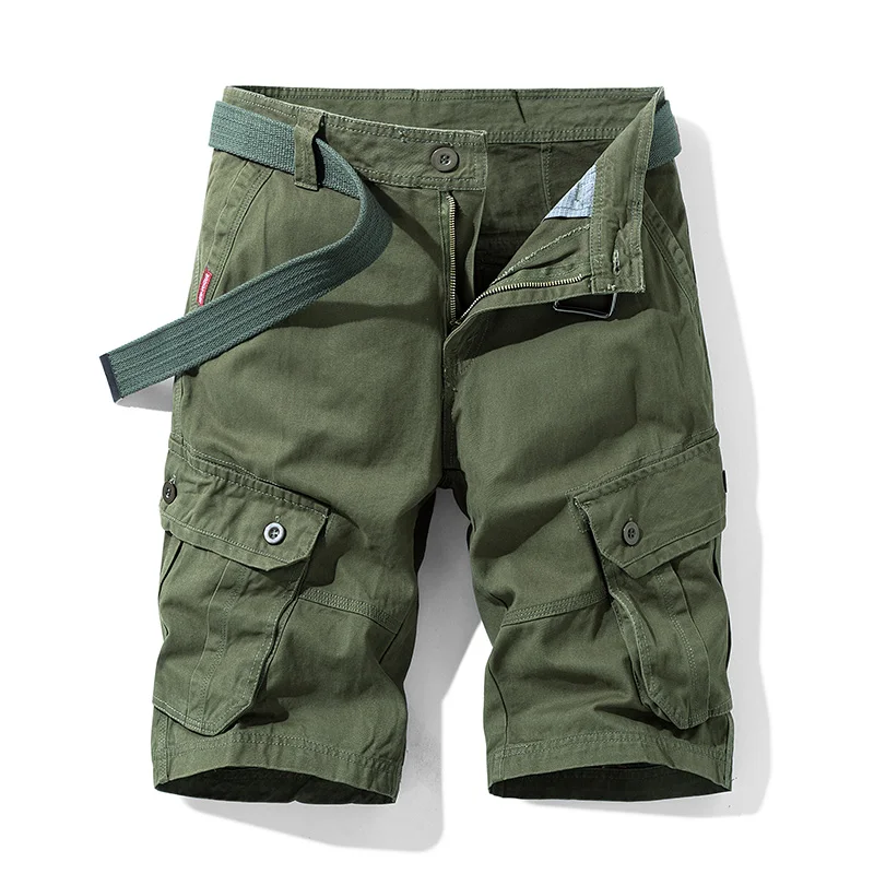 

Men Cargo Shorts 100% Cotton 6 Pockets Shorts for Men Big Pockets Good Quality 2020 New Cargo Shorts Breathable Soft Good Fabric
