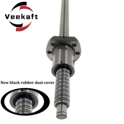 SFU1605 Lead screw 1515 350 400 450 500 550 600mm C7 precision ball screw with 1605 flanged single ball nut BK / BF12 machining
