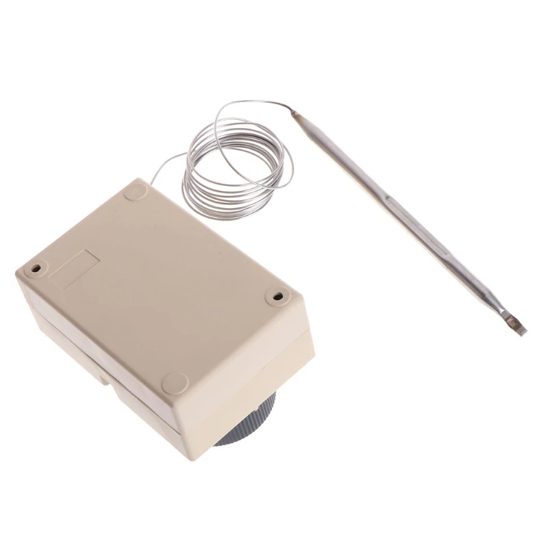 AC220V 0-40 ℃ Interruttore di Temperatura del Termostato Capillare Controller w scatola impermeabile