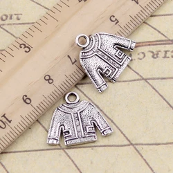 10pcs Charms Cloth Sweater 19x22mm Tibetan Silver Color Pendants Antique Jewelry Making DIY Handmade Craft