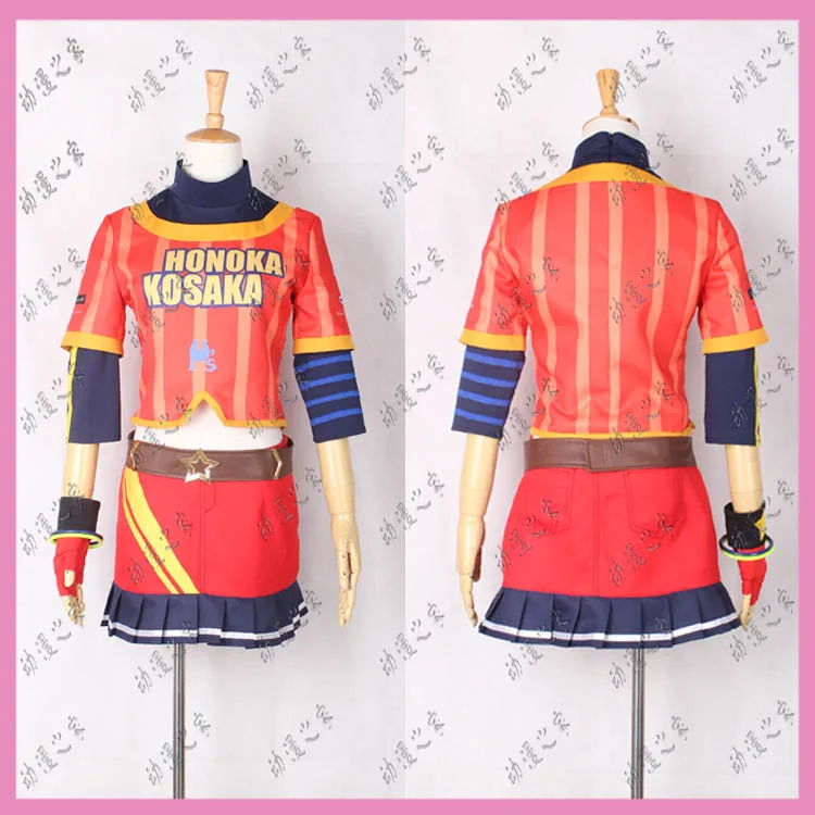 

Love Live Honoka Kousaka Baseball Awaken Dress Suit Party Adult Girls Halloween Present Christmas Women Set Cosplay Costume