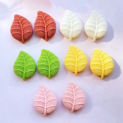 10Pcs New Cute Resin Mini Leaves Flat Back Cabochons Scrapbooking DIY Jewelry Craft Decoration Accessories