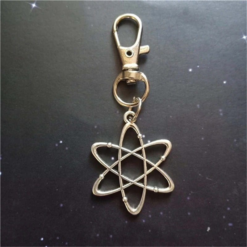 Atom Keychain, Science Keychain, Chemistry Keychain, Atomic Keychain, Scientist Keychain, Physics Keychain, Molecule Keychain