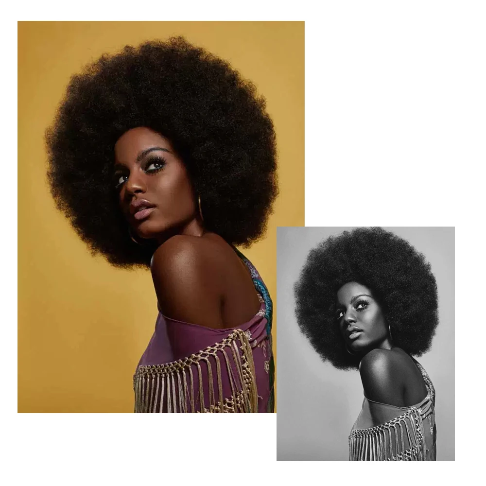 Perruque synthétique Afro courte et moelleuse avec frange pour femmes noires, perruques Afro crépues et bouclées pour Cosplay, danse de fête