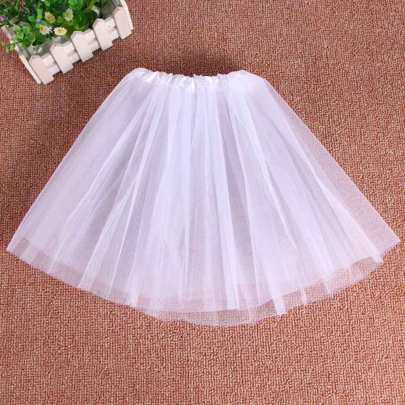 Girls dance skirt children\'s pettiskirt tutu skirt princess three-layer mesh short skirt girls\' wear Princess ballet tutu