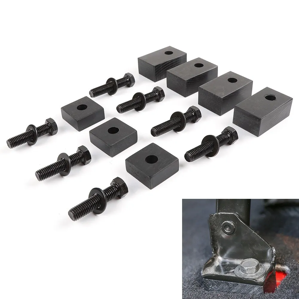 20PCS Solid Seat Spacers Rear Seat Recline Kit with Bolts and Washers for Jeep Wrangler JKU 2007-2017+ Drop Shipping