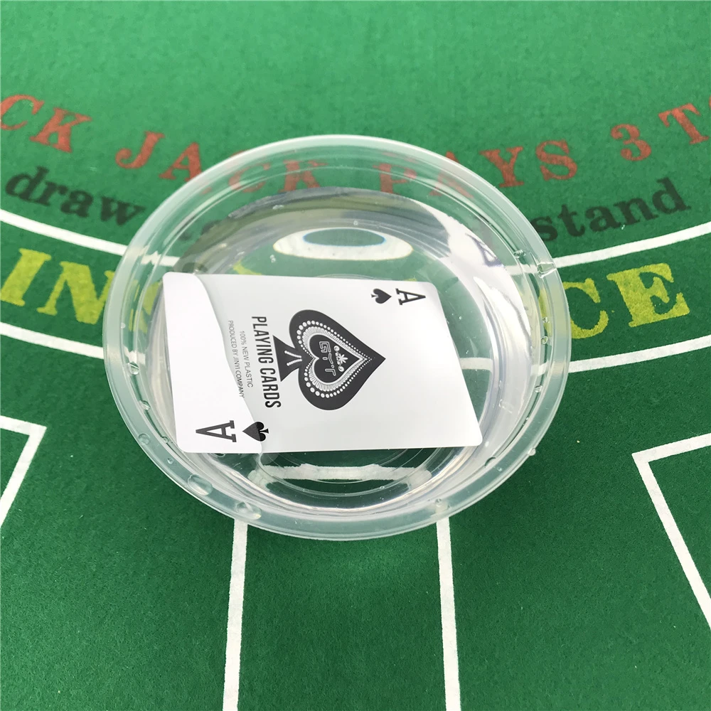 Spielkarten Kunststoff Baccarat Texas Hold'em Poker 58 mm (2,28 Zoll) * 88 mm (3,46 Zoll) PVC-Poker-Brettspiel wasserdichte tragbare Karte