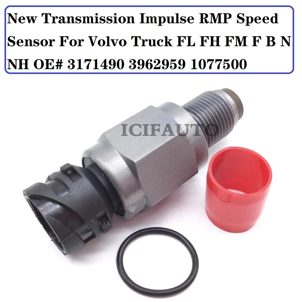 1/3 Pcs Transmission Speed Sensor 3171490 for Volvo Truck 155422717, 31714906880, 0135426717, 1077500, 3962959, 8150500, 1594138