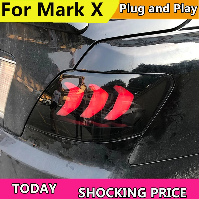 Tail Lamp for Toyota Reiz Mark x Tail Light 2005-2010 Mark X Dynamic DRL+ Turn signal LED Tail Light Rear Lamp assembly