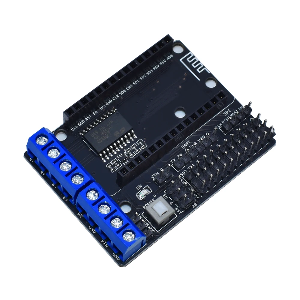 NodeMCU Motor Shield Board L293D for ESP-12E from ESP8266 esp 12E kit diy rc toy wifi rc smart car remote control