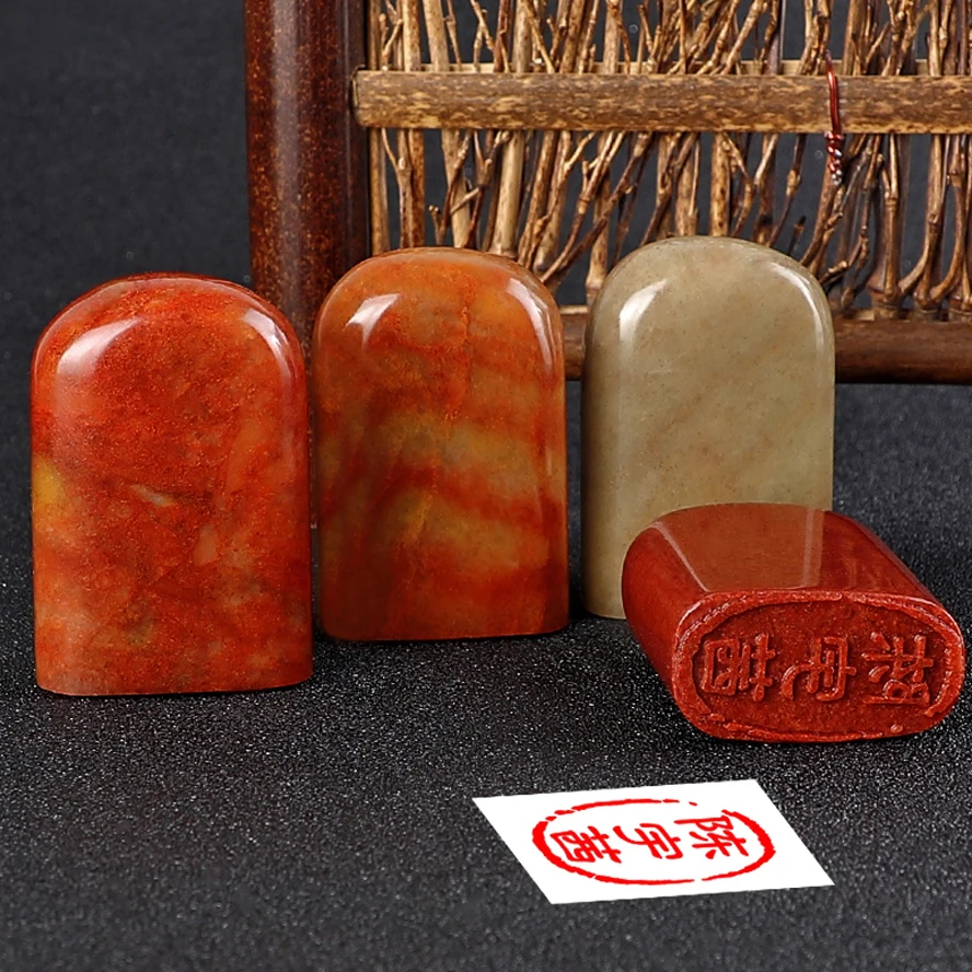 Chinese traditional Stamp Seal Of Painting Calligraphy Seal-cuting Shoushan Stone Casual Name Seal Art supplies set