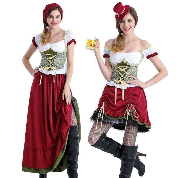 Oktoberfest Cosplay Costume Bavarian Octoberfest German Festival Beer Cosplay Halloween Carnival Party Uniforms Costume