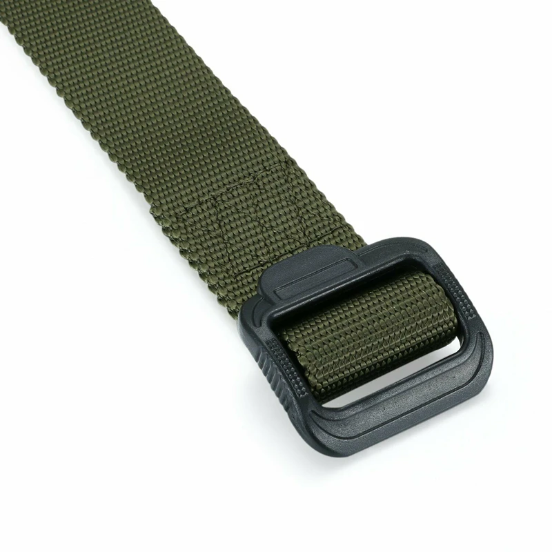 Herenriemriemen Verstelbare tactische riem Taille met voor plastic gesp Outdoor Travel Combat Canvas tailleband