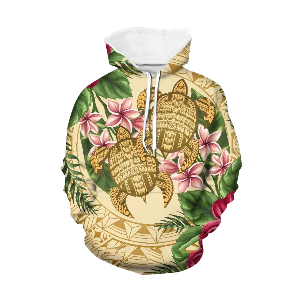 Noisydesigns Men's Hoodies Tortoises Flowers  Stripes Pullover Casual Clothes Aesthetic Tops Hooded Sweatshirts