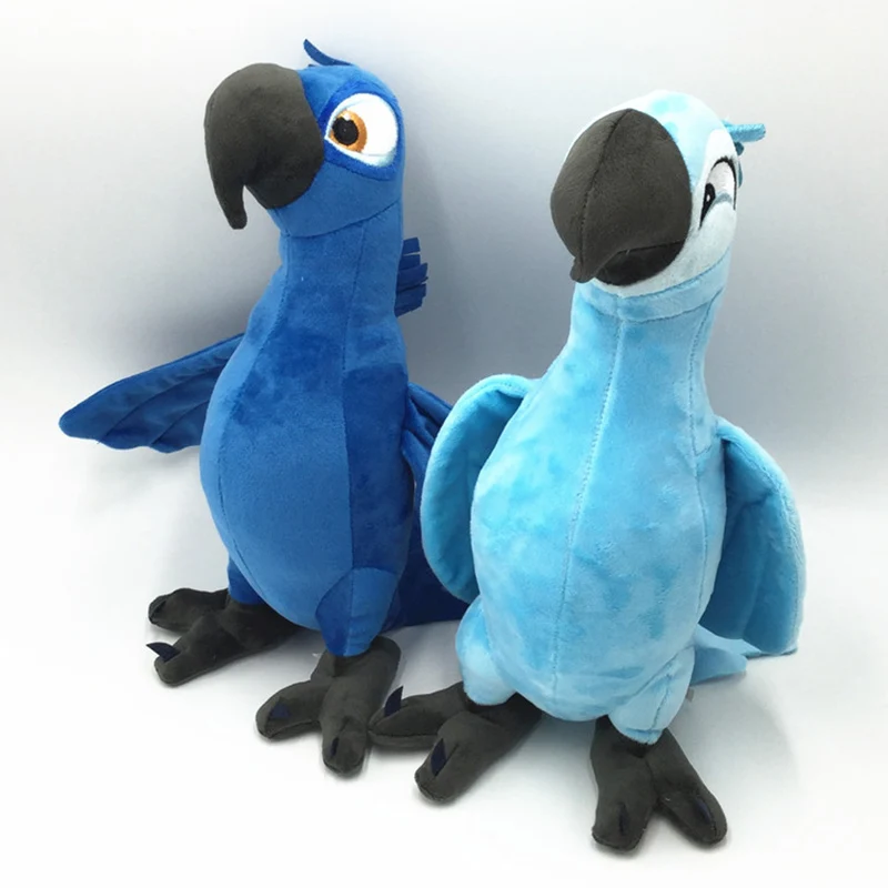 

2pcs/lot 30CM New Rio 2 Movie Cartoon Plush Toys Blue Parrot Blu & Jewel Bird Dolls Christmas Gifts For Kids Plush Toy