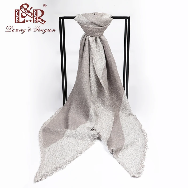 

Winter Large Scarves Women Thick Cashmere Wool Blend Soft Plaid Scarf Shawl Wrap Plaid Scarf bufandas invierno mujer echarpe