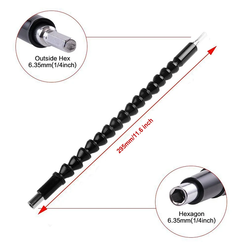 SMARLAN Flexible Cardan Shaft Electric Drill Electric Hand Screwdriver Bit Extension Wand Hose Connection Snake Soft Shaft Parts