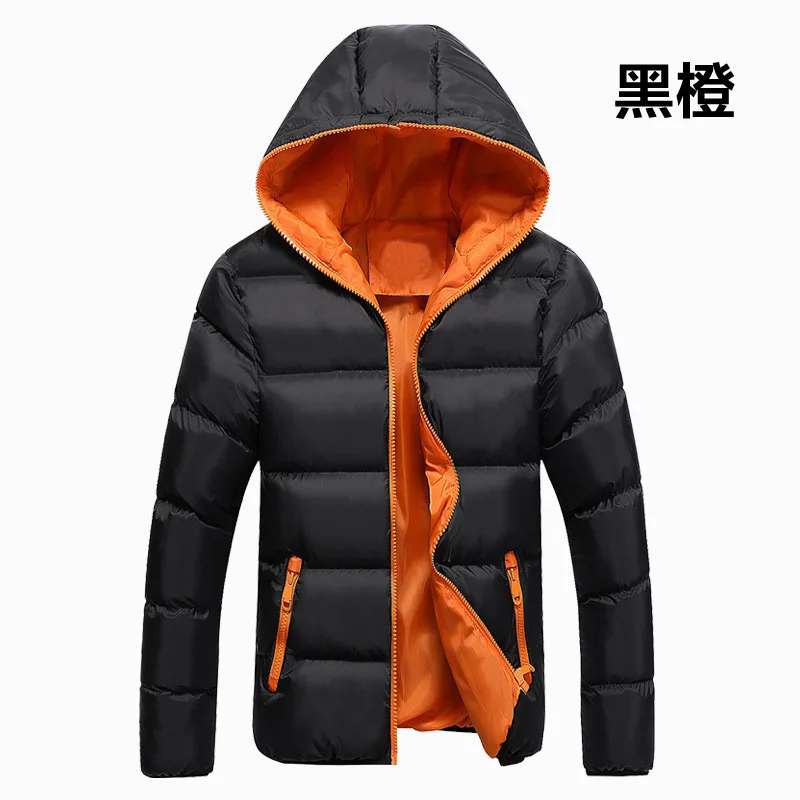 

Autumn And Winter New Style Thick Men's Cotton-padded Clothes Hooded Couple Wear Cotton-padded Clothes Men's