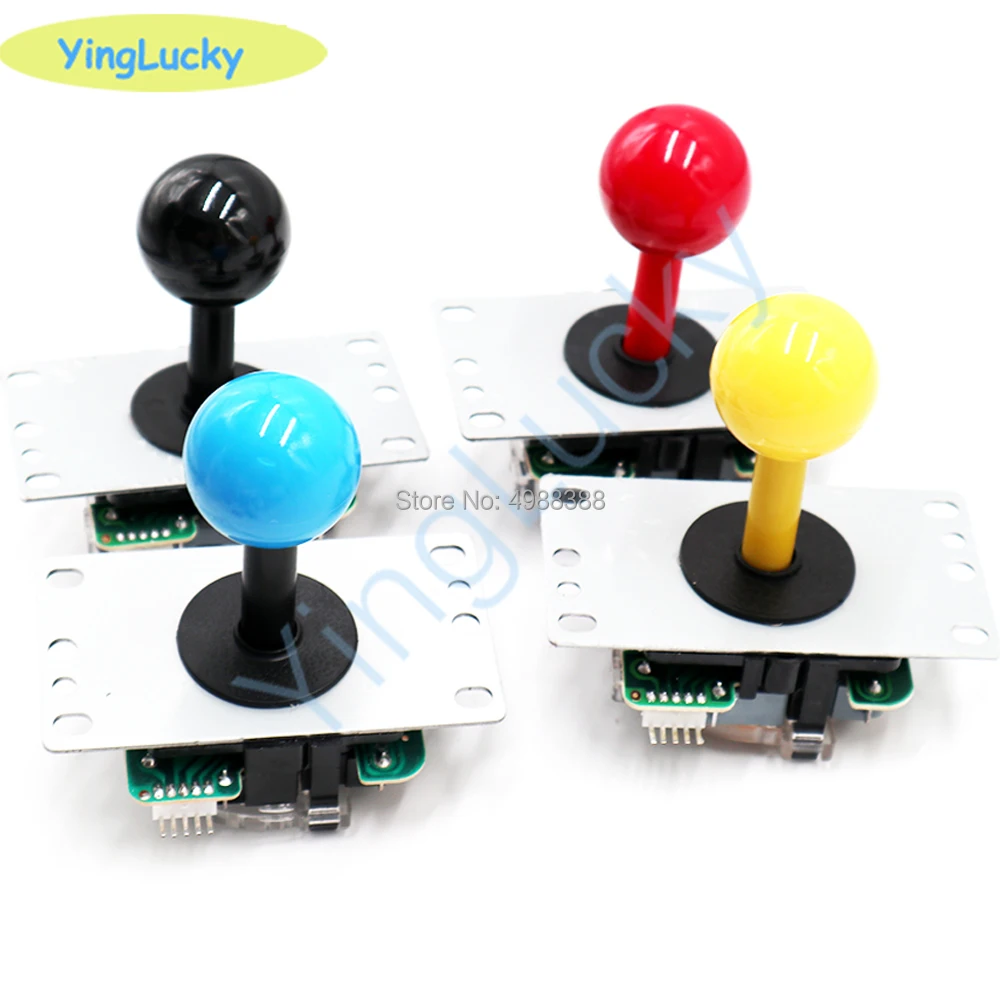 Arcade Joystick  Copy Sanwa High Quality 5-Pin Round Ball Top joystick 6 Colors，for Arcade Game Machine Video Games