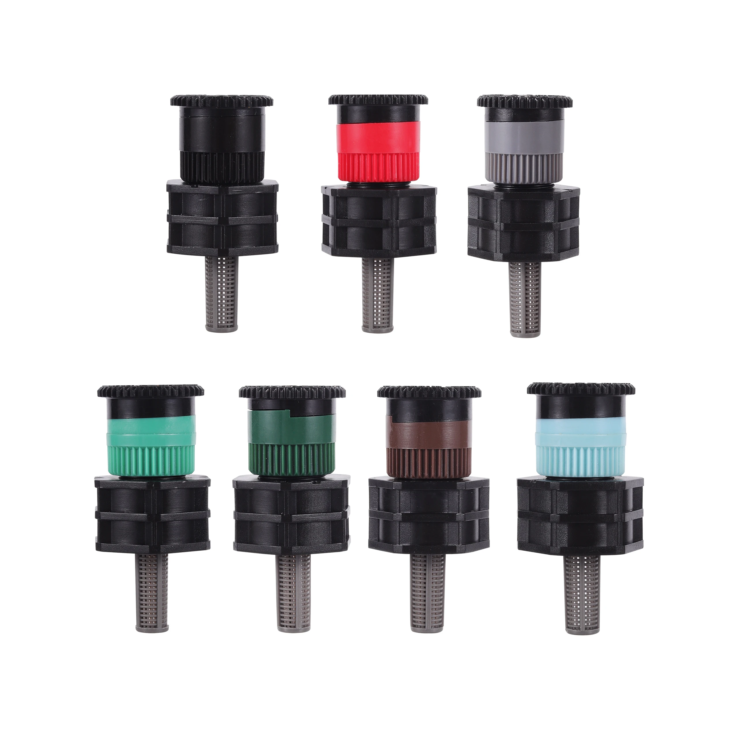 5Pcs Pop-up Sprinklers Replacement Scattering Nozzles 0~360 Degree Adjustable Garden Park Farm Grass Lawn Crops Irrigation Tool