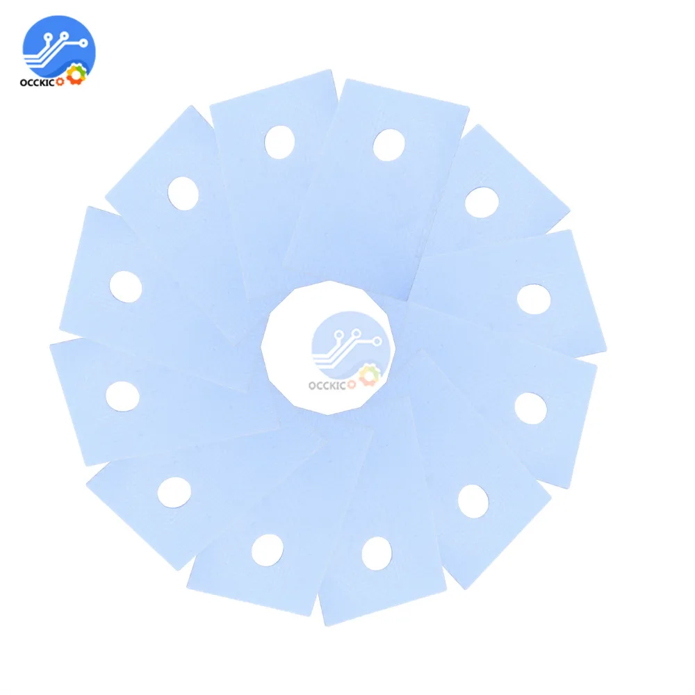 200PCS TO-220แผ่นฉนวนซิลิโคนฮีทซิงค์ Shim สำหรับแล็ปท็อป GPU CPU