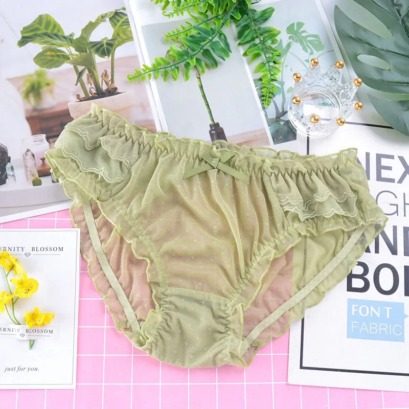 Leechee Japanese Women\'s Panties Cotton Sexy Soft Comfort Girl Seamless Solid Underwear Cute Briefs Low Waist Female Lingerie