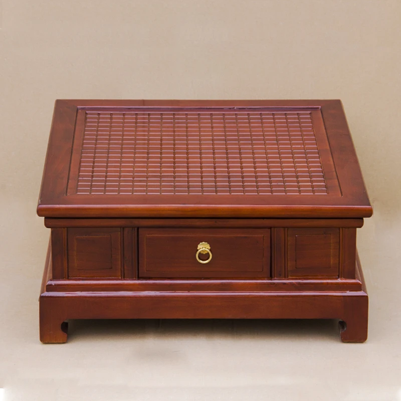 Chinese chess table household old elm table chess board table removable Double Drawer