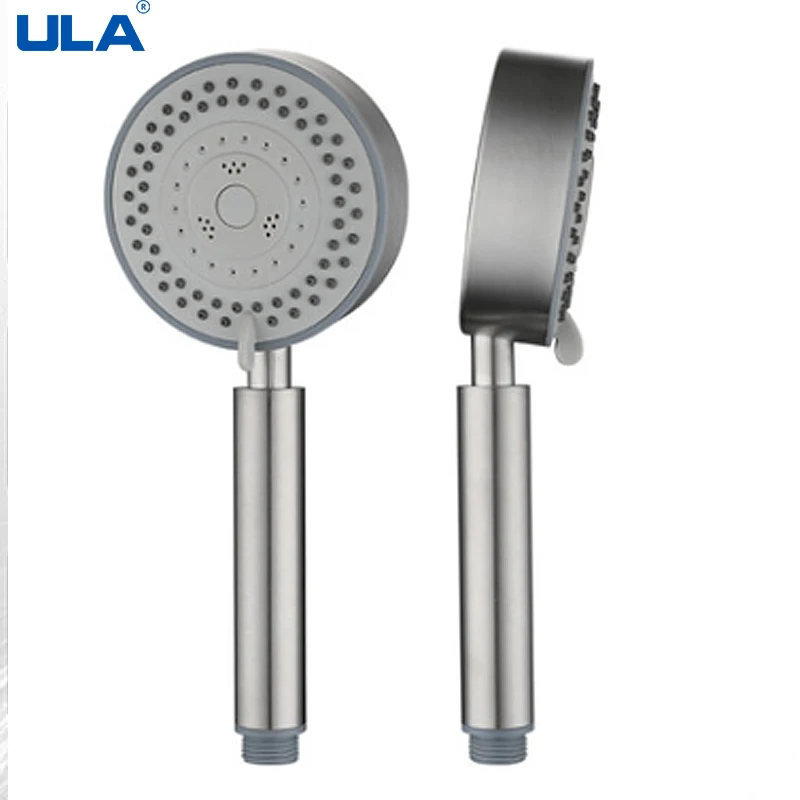 ULA Handheld Shower Head Set High Pressure 3 Function Adjustable Bath Shower Jets Removable Filter with Hose Water Saving